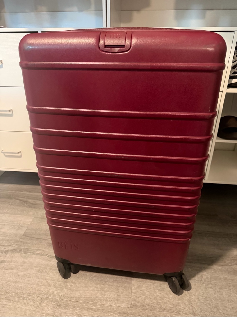 BEIS Maroon Hard-Shell Spinner Suitcase Large Check-In Roller